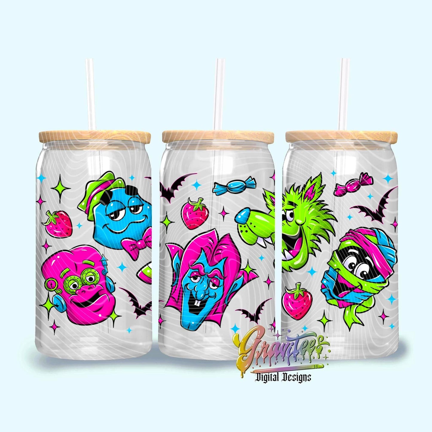 Neon Cereal Monsters