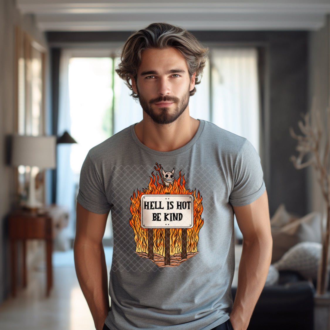 Hell is Hot - Plaid Panther DTF Transfers