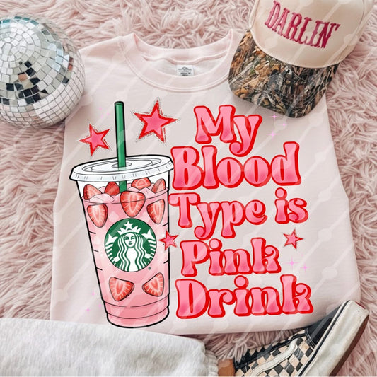 My Blood Type Is Pink Drink
