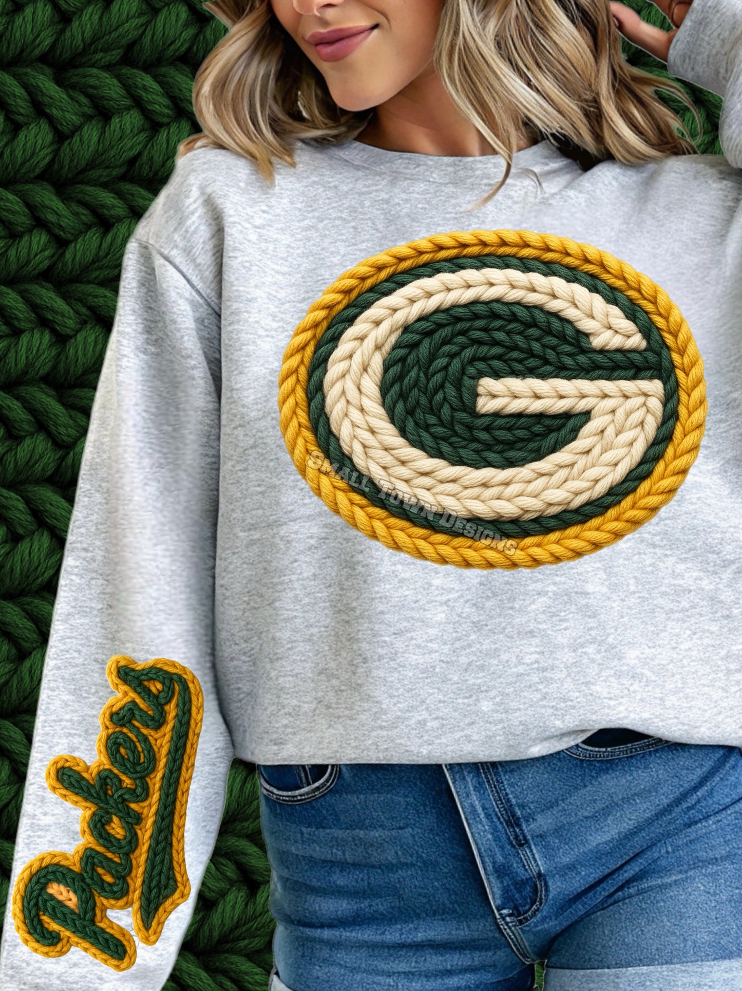 Packers Faux Yarn