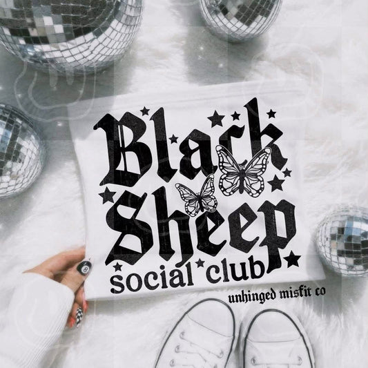 Black Sheep Social Club DTF transfer