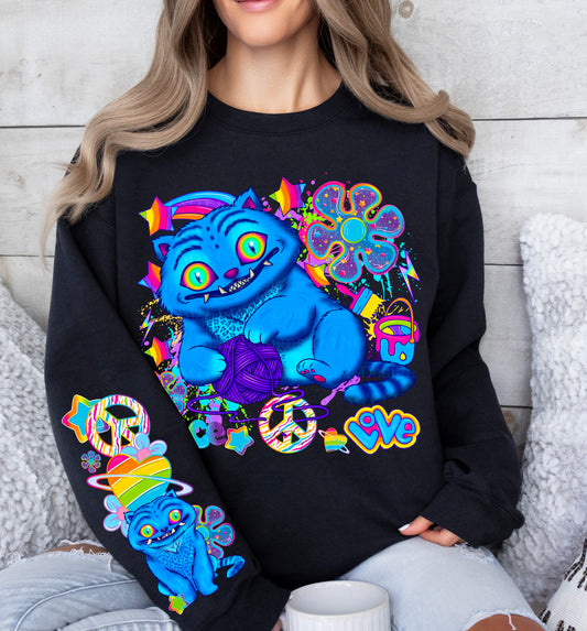 Peace Love Psychedelic Cat