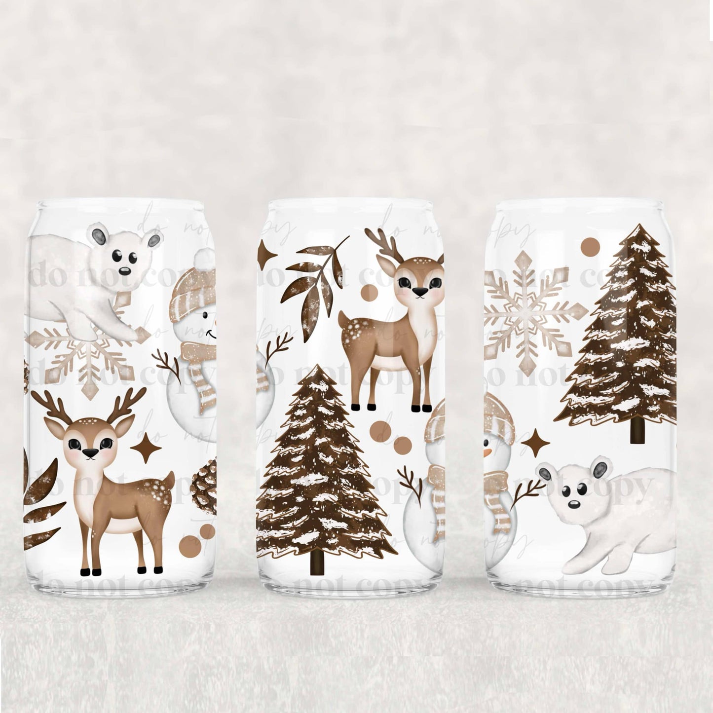 Deer snowman polar bear