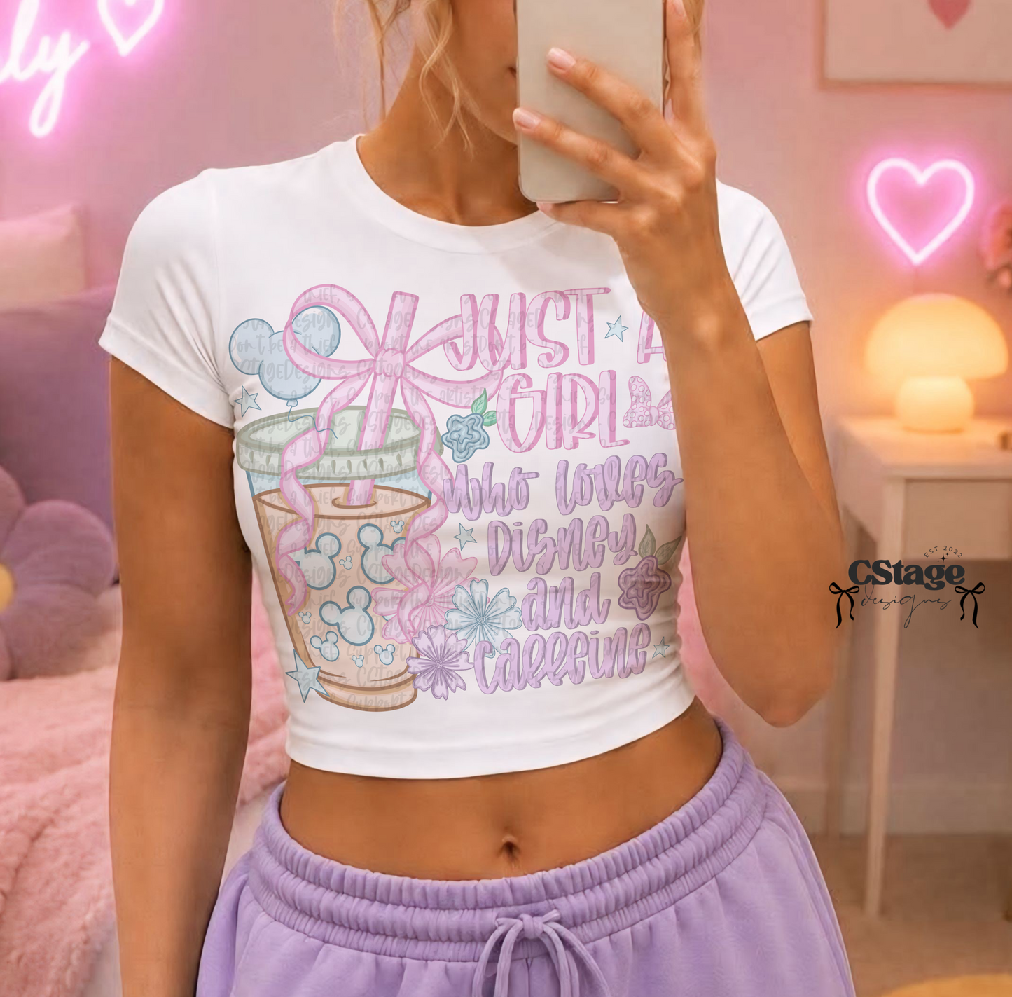 Just A Girl Who Loves Castles And Caffeine Pastel