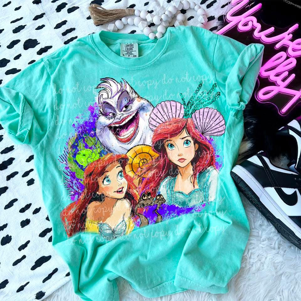 Sea Witch Villain Collage