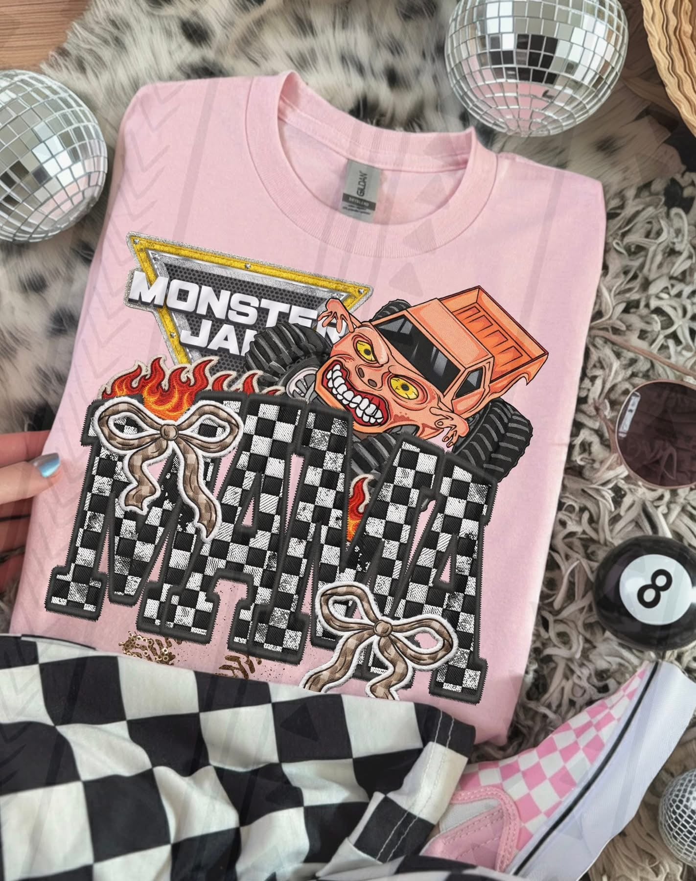 MJ Mama Dump Truck Bows