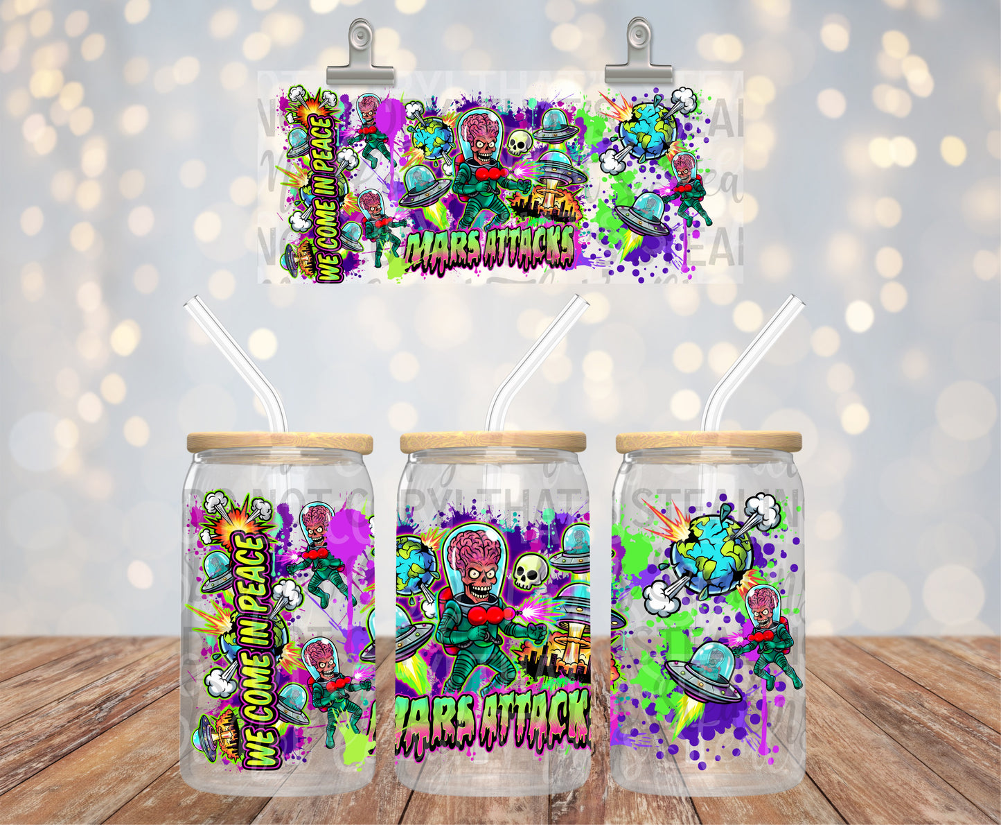 Mars Attacks Alien Invasion Wrap