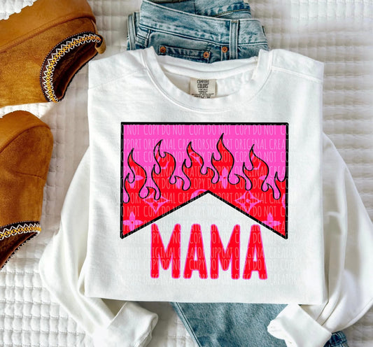 Mama Hot Pink Flame