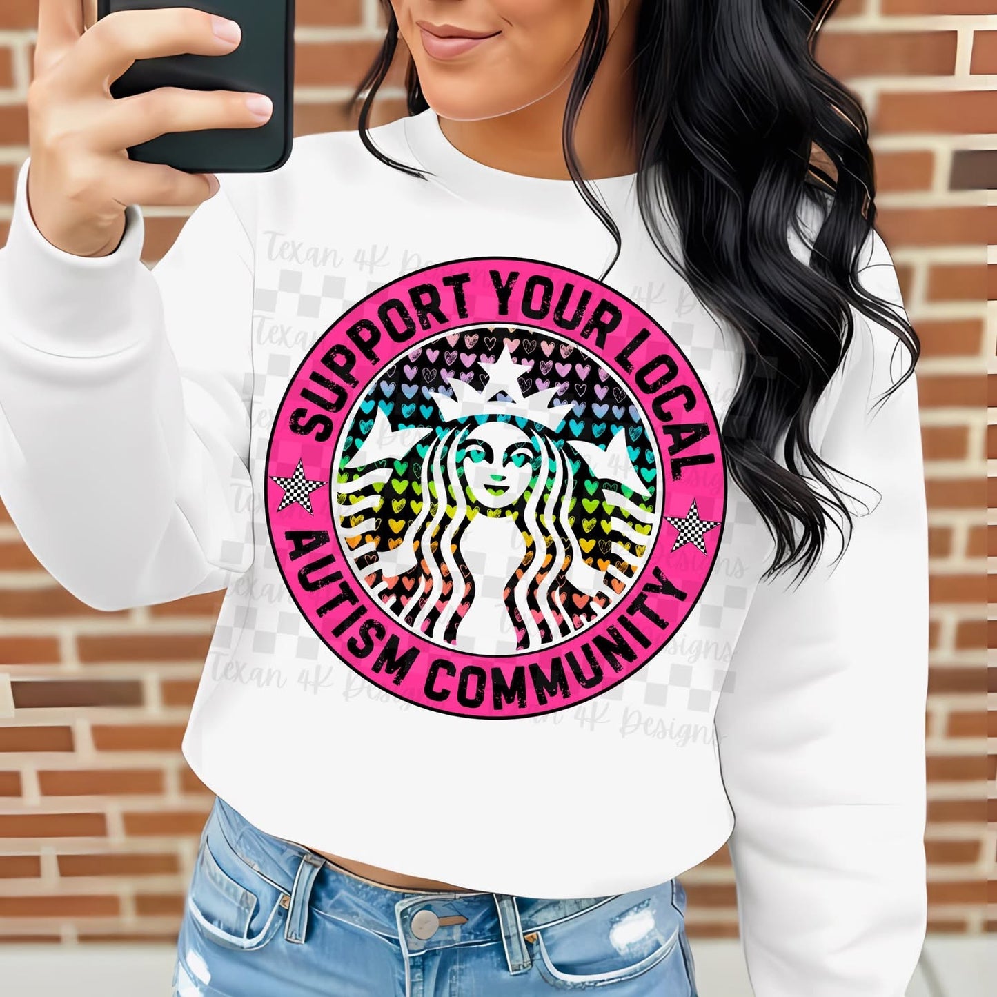 Support Your Local Autism Community Pink