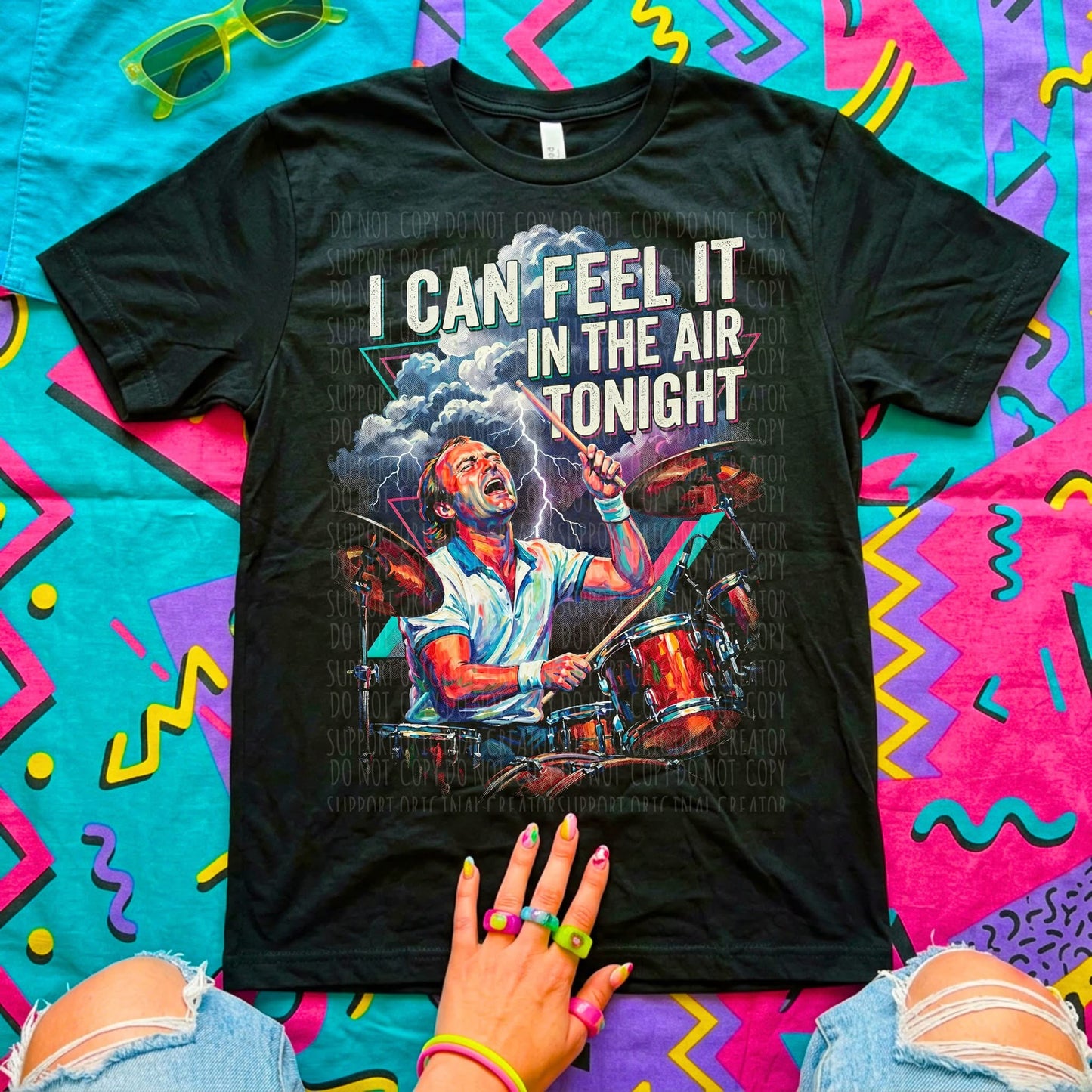 I Can Feel It in the Air Tonight Blk Tee