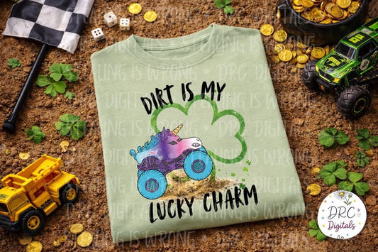 Dirt Is My Lucky Charm Unicorn MJ