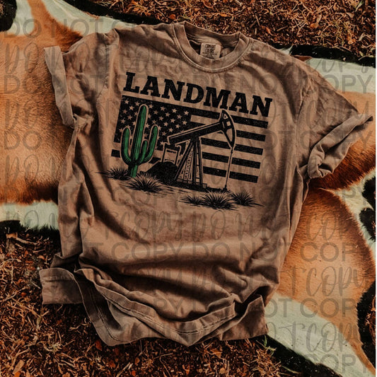 Landman Flag Pumpjack