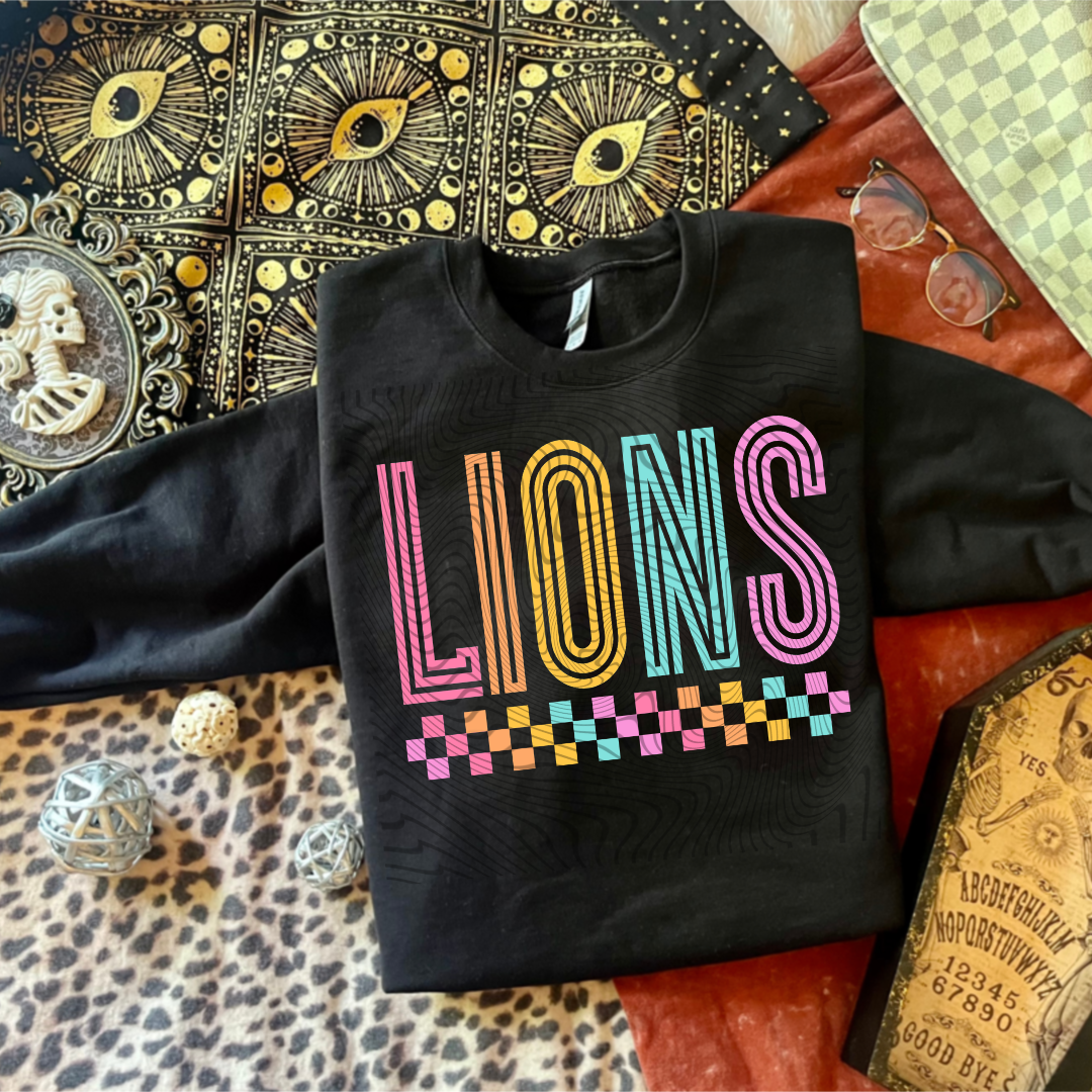 Lions colorful