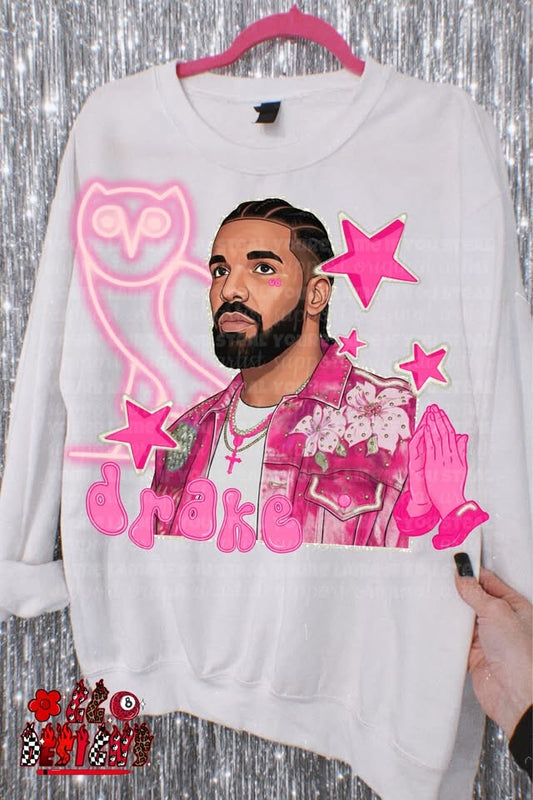 Pink Owl Star Portrait