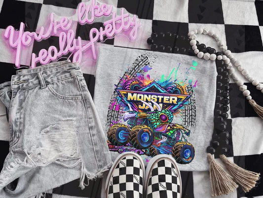 MJ Watercolor Jurassic Attack