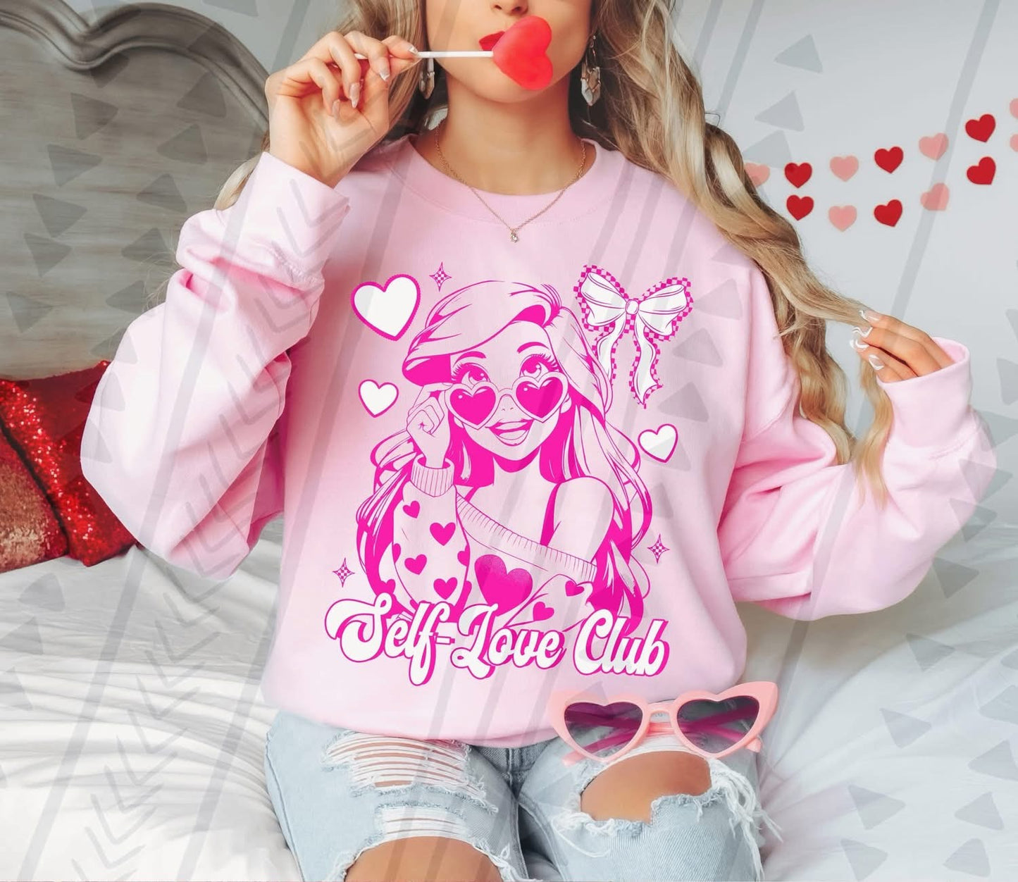 Self Love Club Long Hair Heart Princess