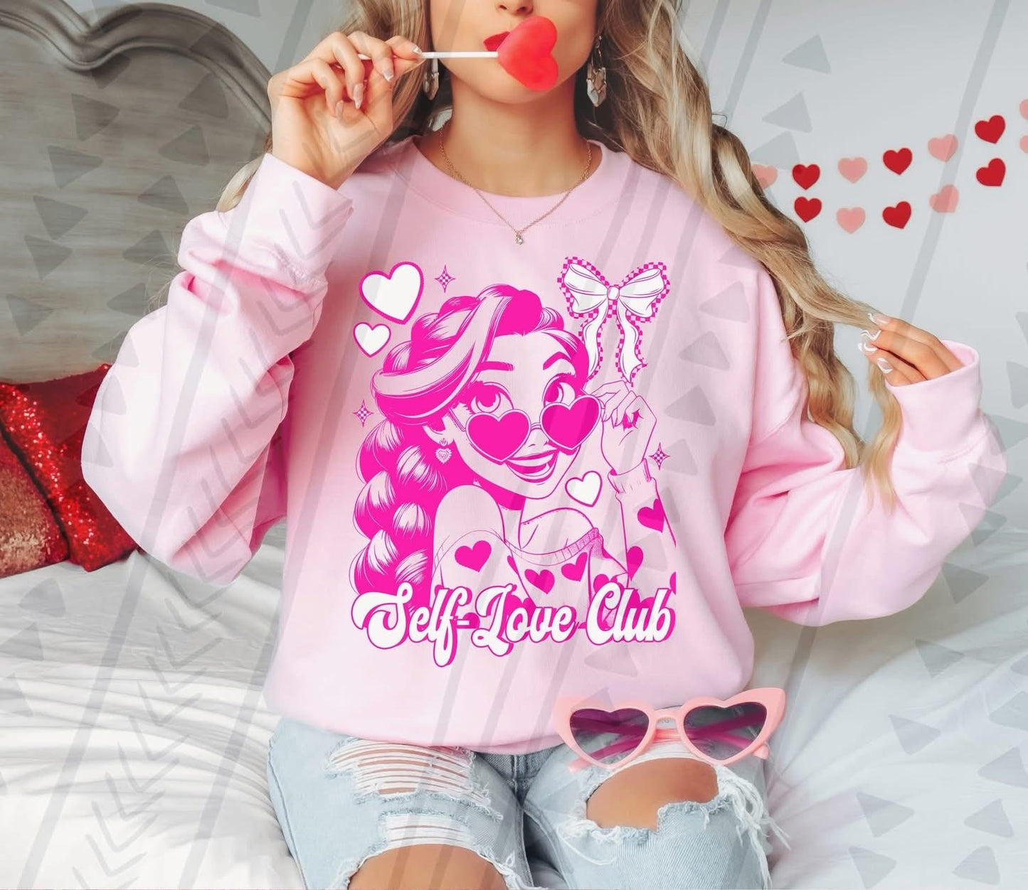 Self Love Club Pink Heart Princess