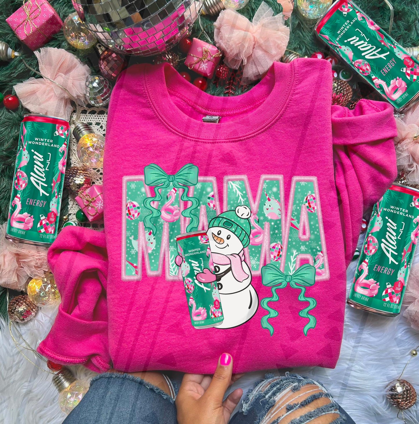 Mama Snowman Winter Wonderland