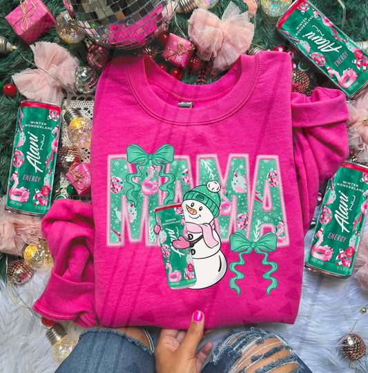 Mama Snowman Winter Wonderland