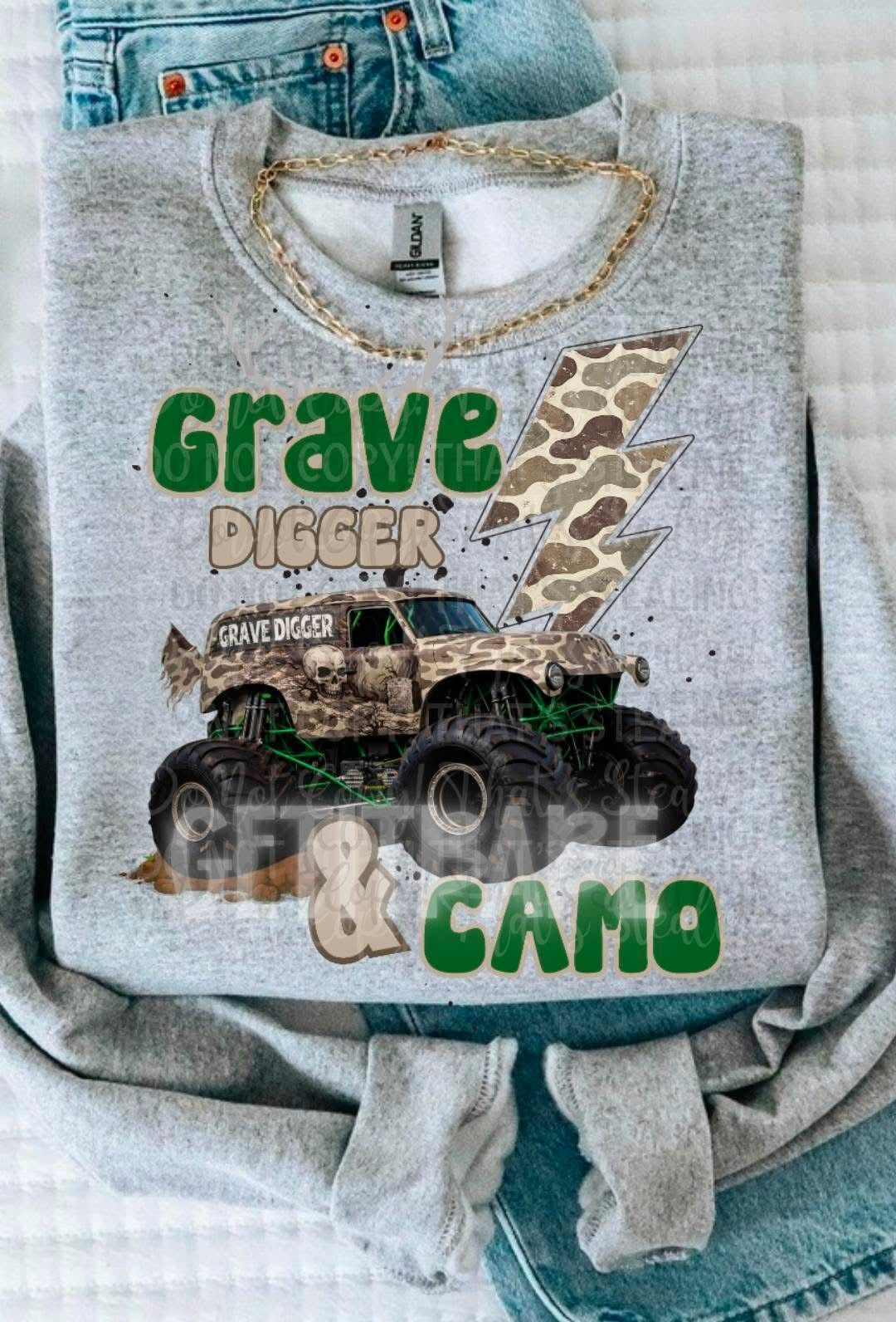 Grave Digger and Camo