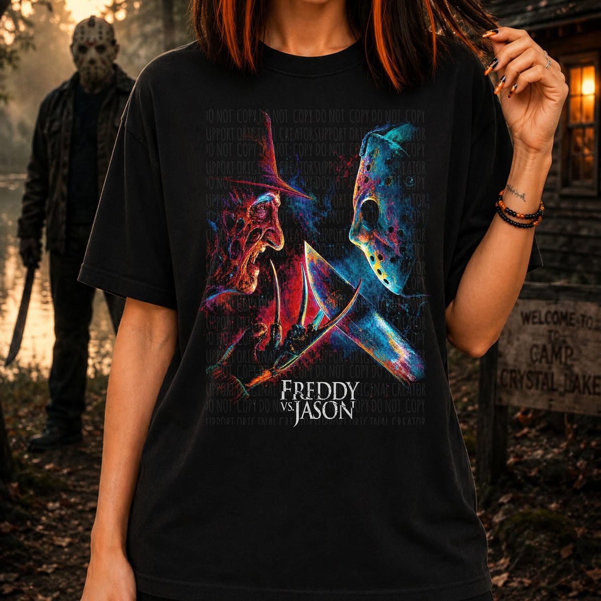 Freddy vs. Jason Blk Tee