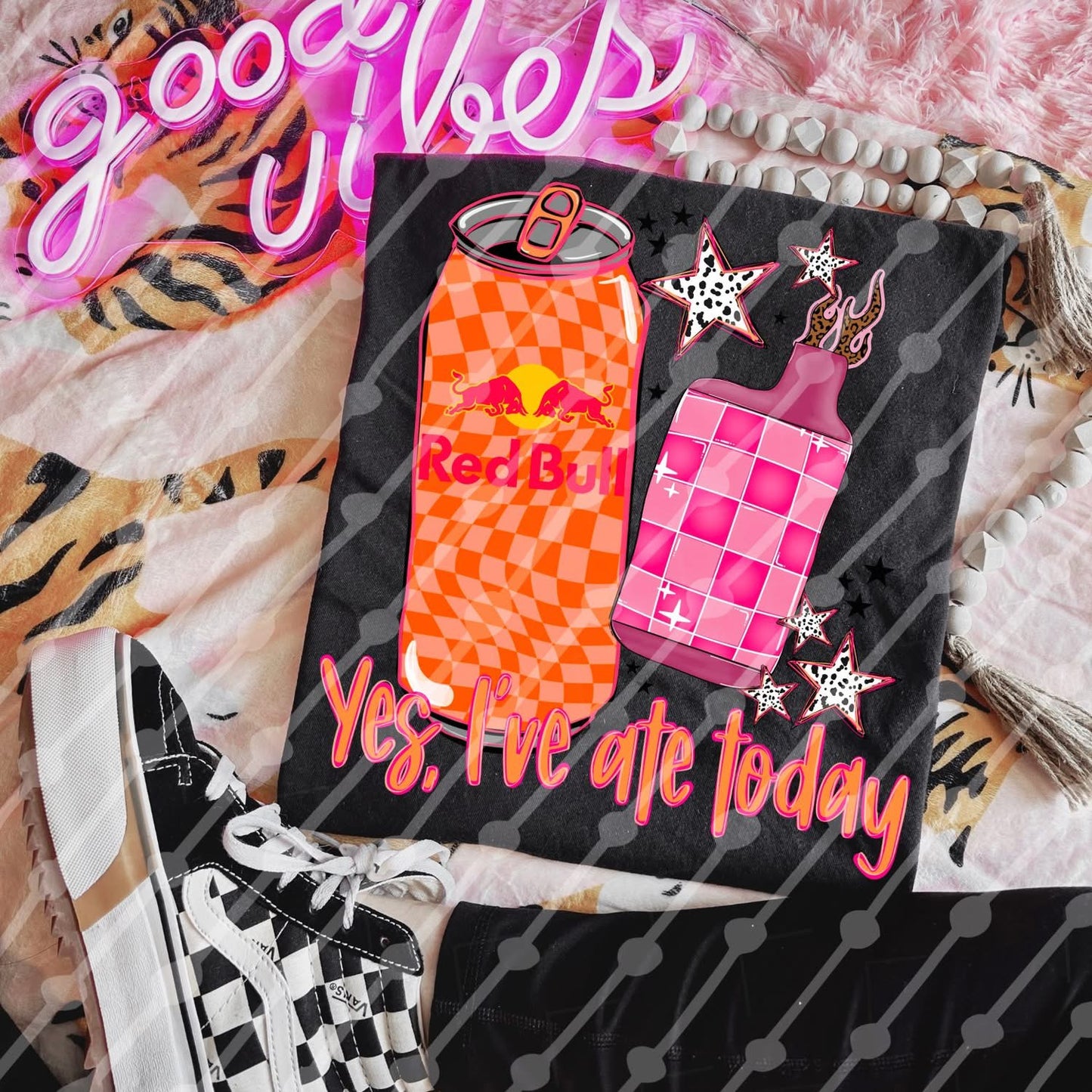 Yes, I've Ate Today - Bull and Vape Checkered