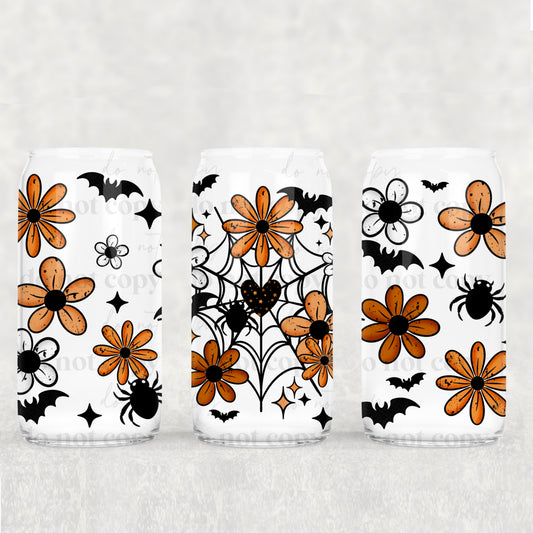 Halloween Floral Spiderweb