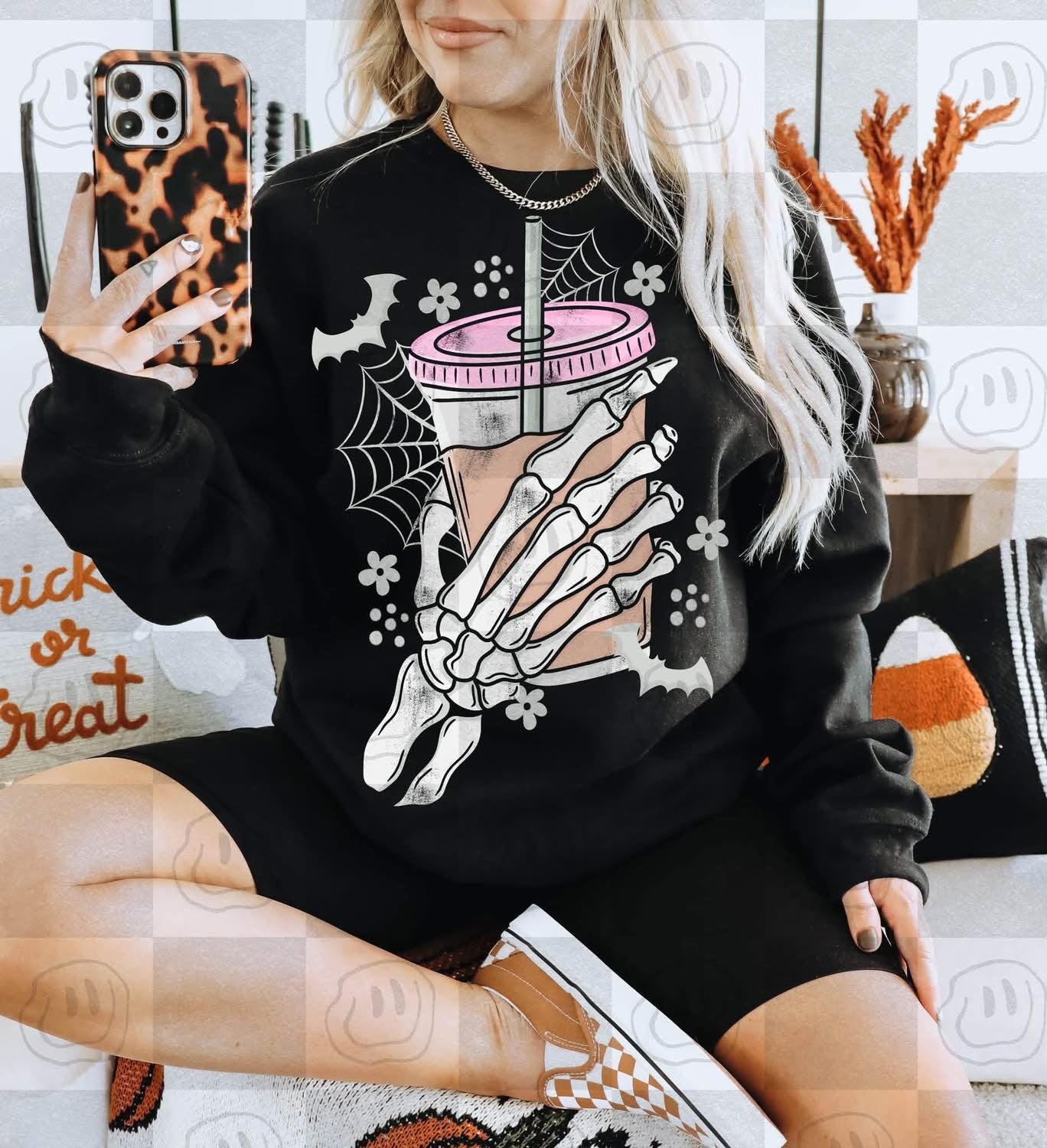 Skeleton Hand Iced Coffee