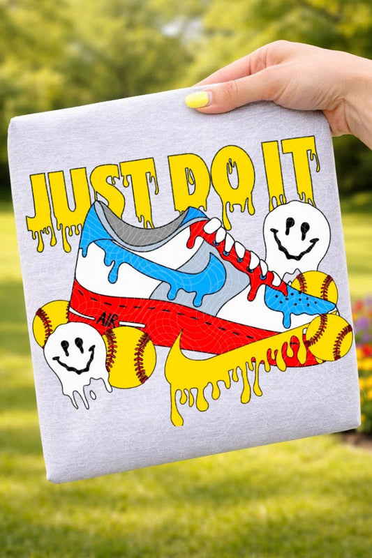 Just Do It Softball Drip Yellow