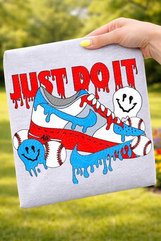 Just Do It Softball Drip Red