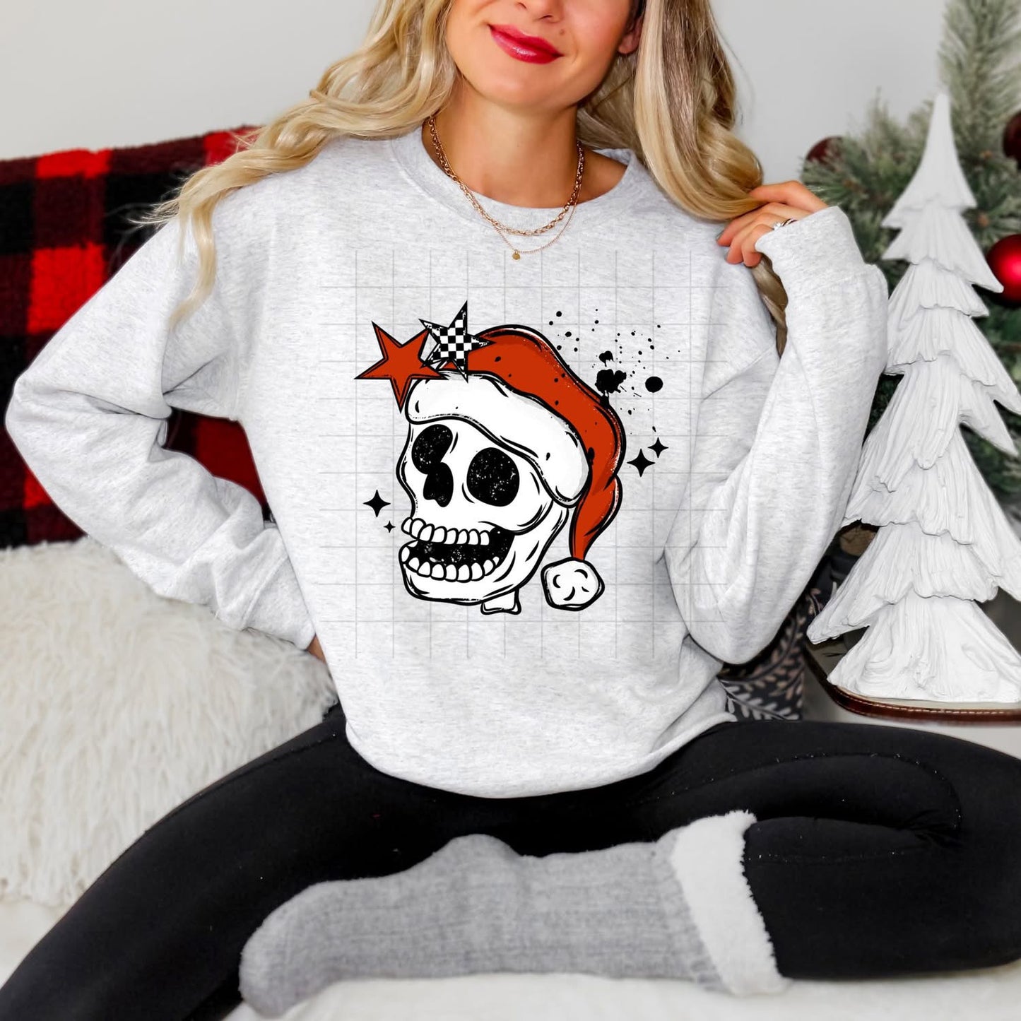 Santa Hat Skull