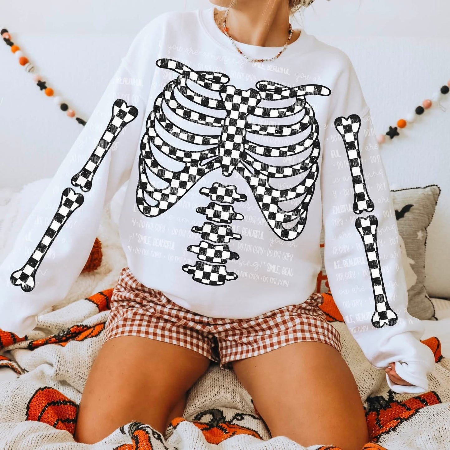 Checkered Skeleton Ribcage