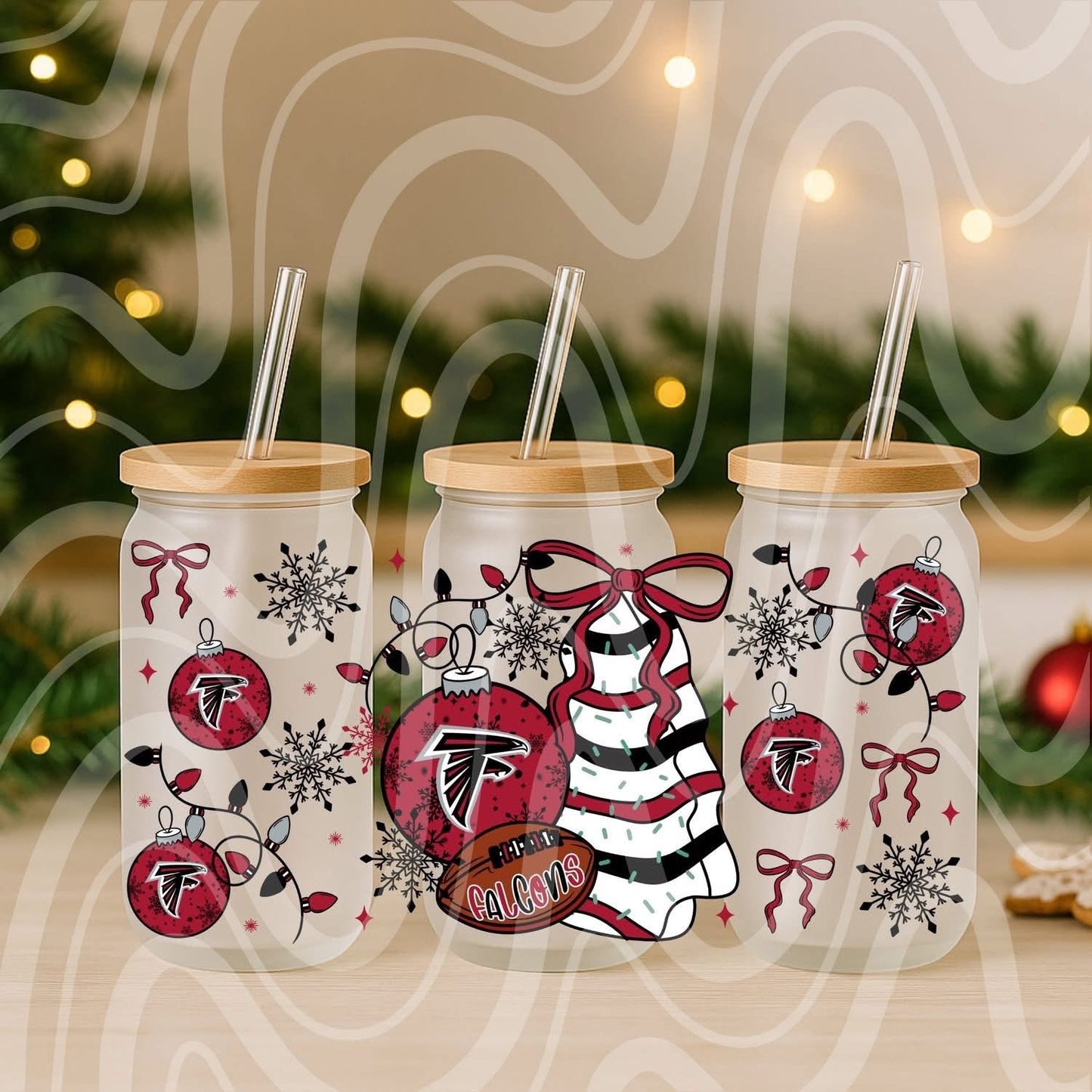 Falcons Christmas 16oz