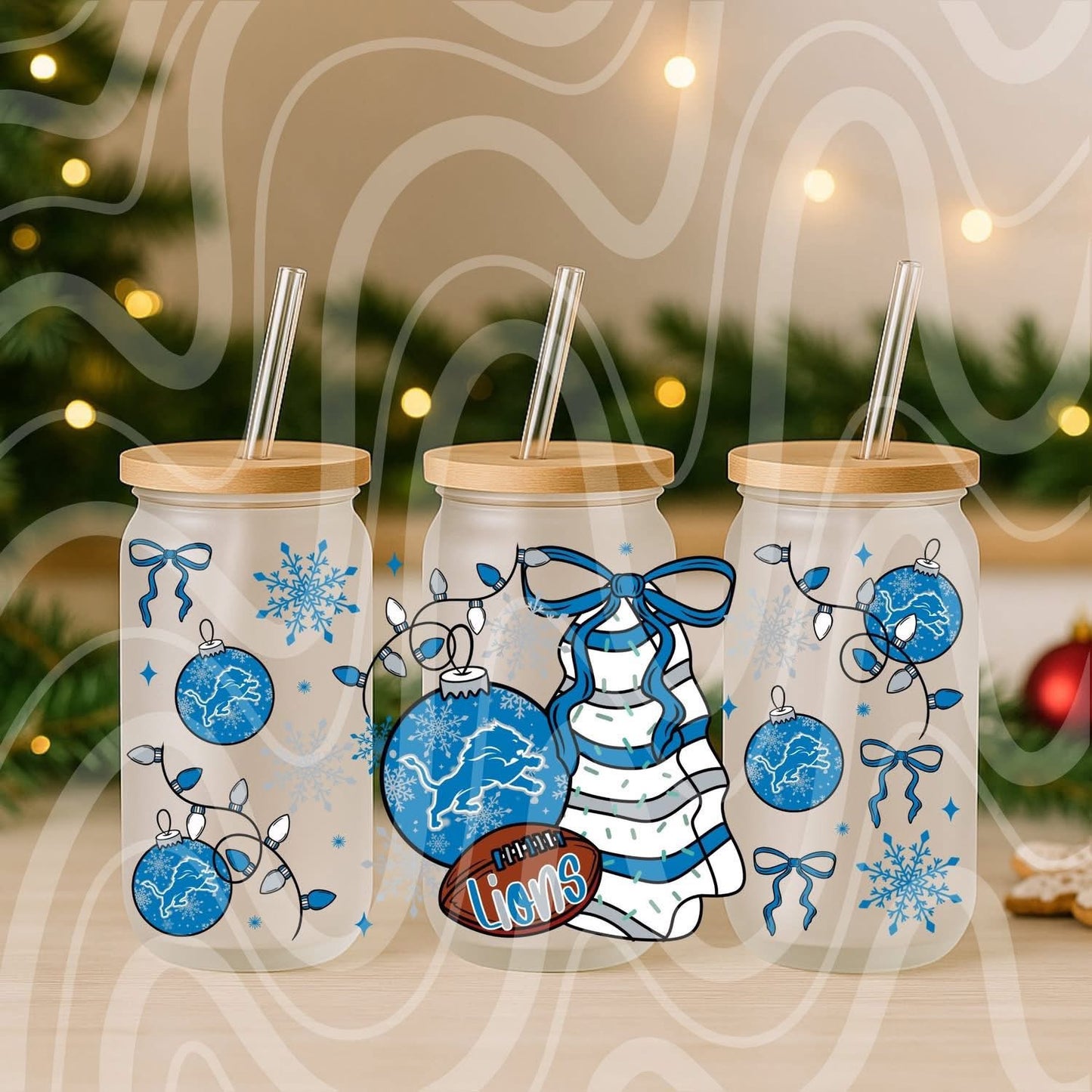 Lions Christmas 16oz