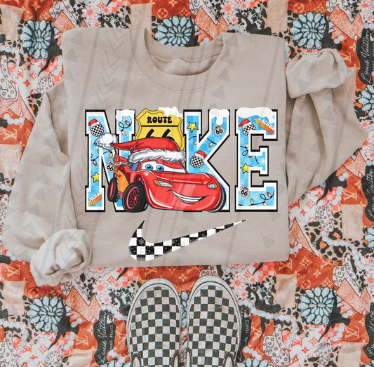 Route 66 Christmas Car Swoosh