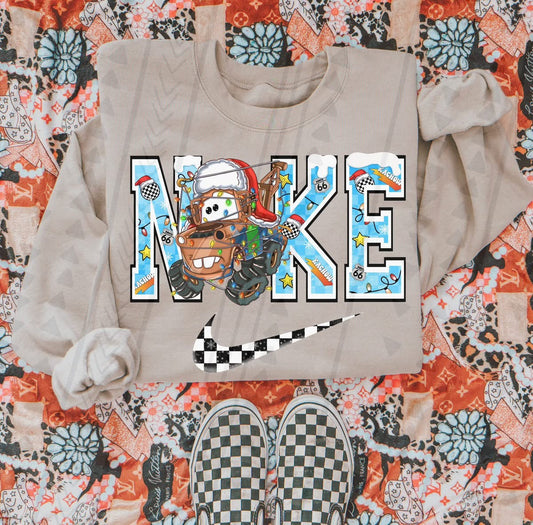 Christmas Tow Truck Swoosh