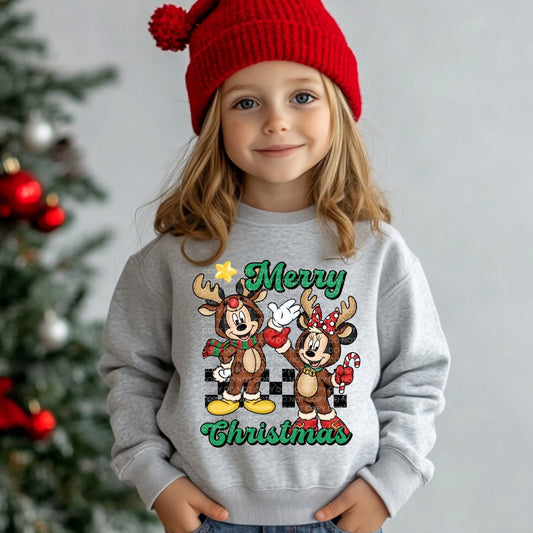 Merry Christmas Reindeer Mice Duo