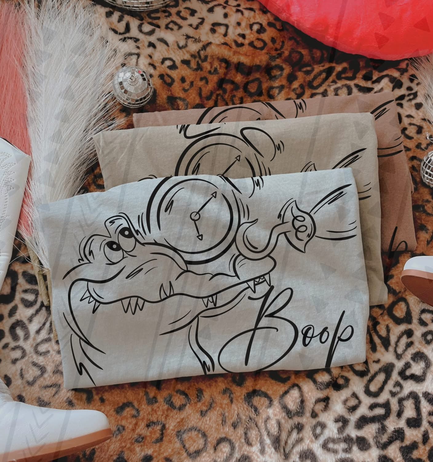 Boop Clock Alligator