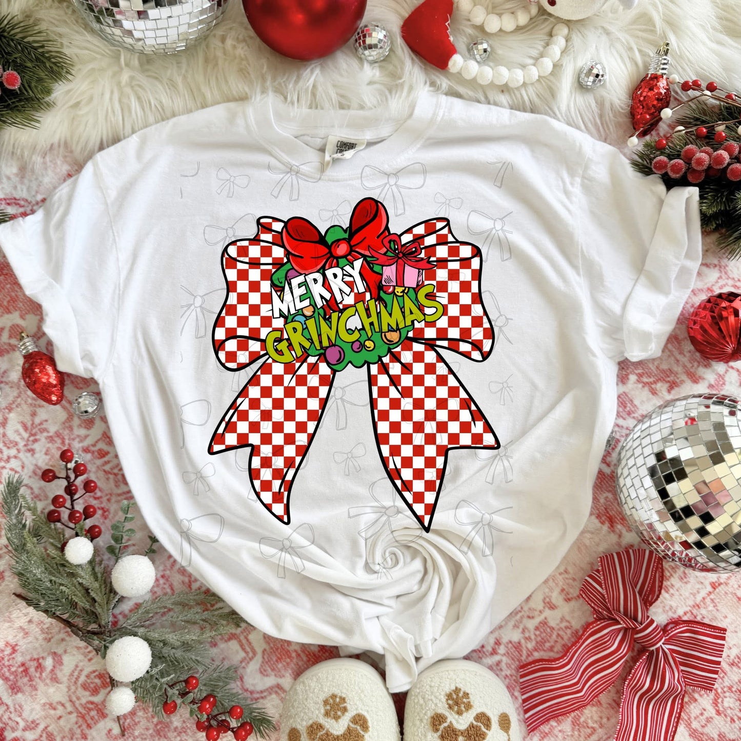 Merry Grinchmas Bow