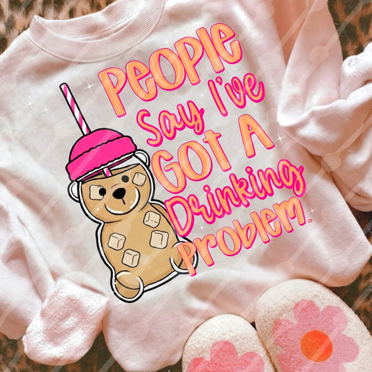 Pink Bear Drinking Problem