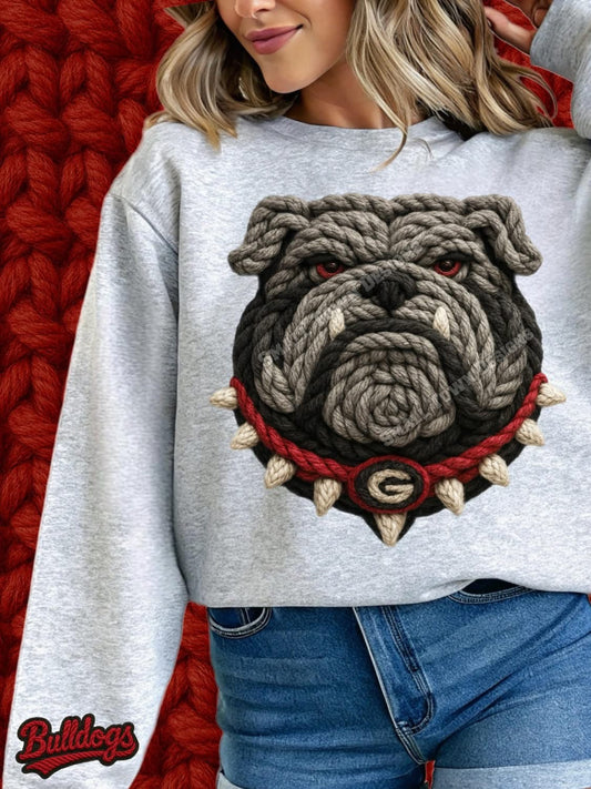 Georgia Bulldogs Faux Yarn