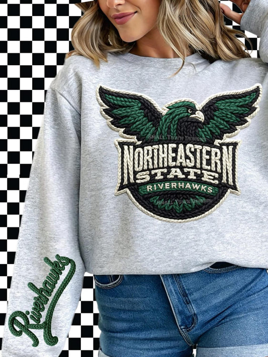 Northeastern Riverhawks Faux Yarn