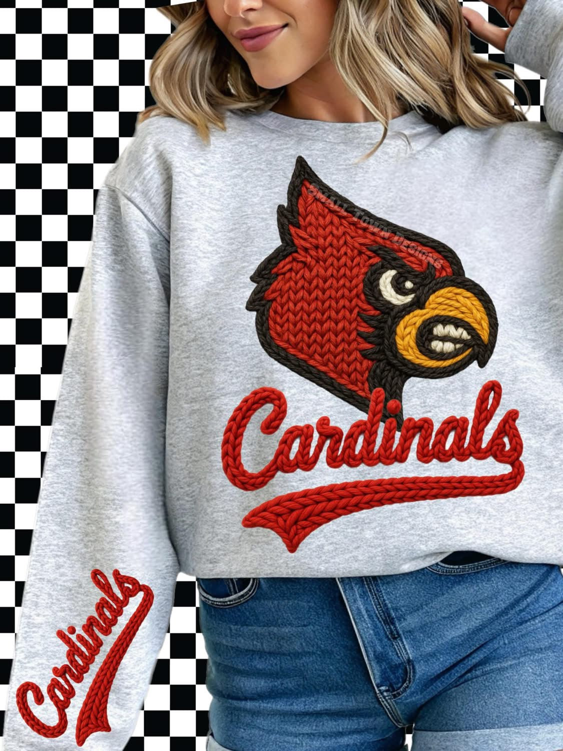 Louisville Cardinals Faux Yarn
