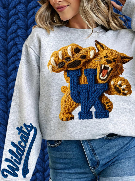 Kentucky Wildcats UK Faux Yarn