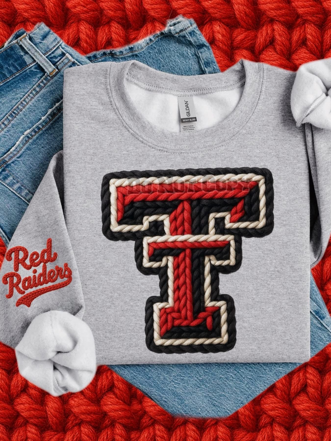Red Raiders Faux Yarn