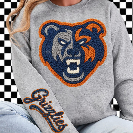 Grizzlies Faux Yarn