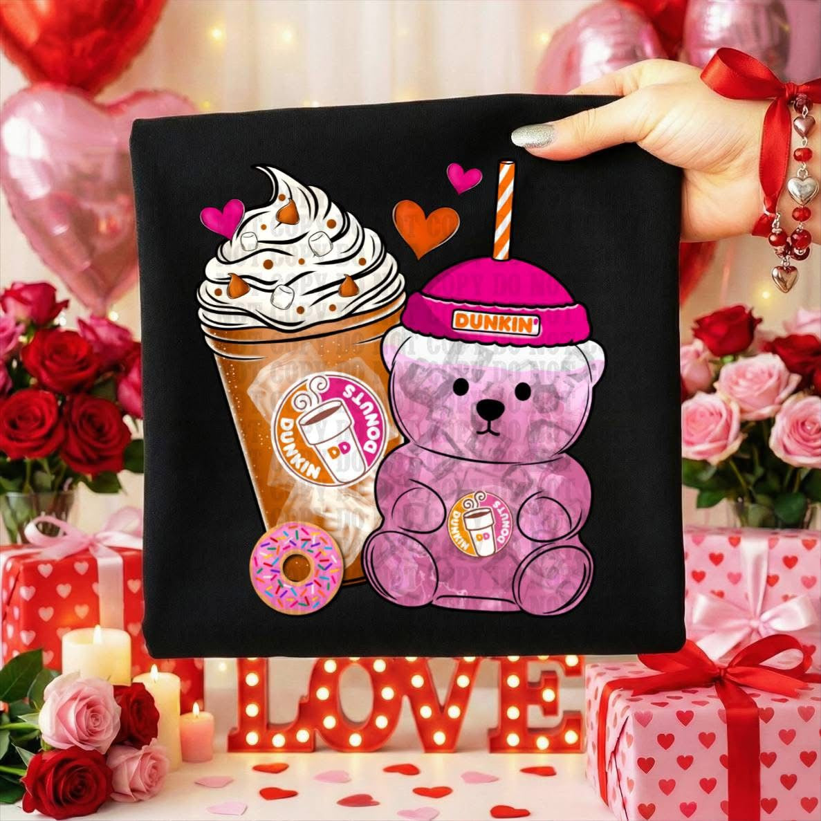 Dunkin Love Pink Bear