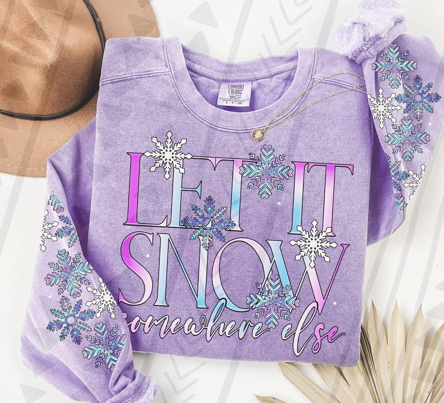 Let It Snow Somewhere Else – Plaid Panther DTF Transfers