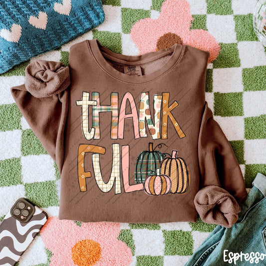 Thankful Plaid Pumpkins