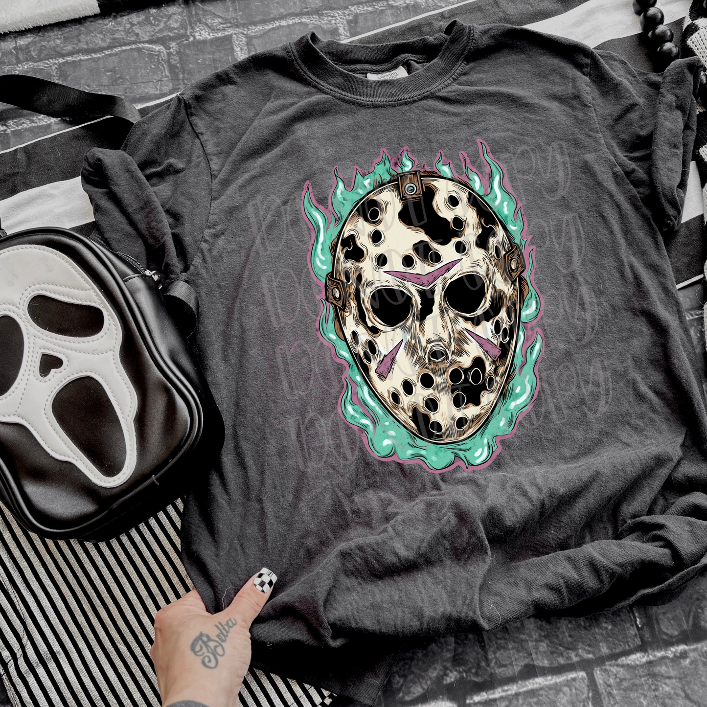 Hockey Mask Flames